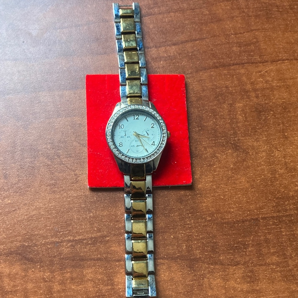 Gold and Silver Two-Tone Watch